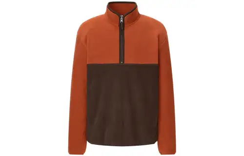 UNIQLO Velvet feel Coat Unisex Orange Brown