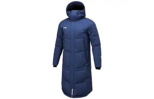 Li Ning Down Jackets Men's Navy Hooded Moderate Other