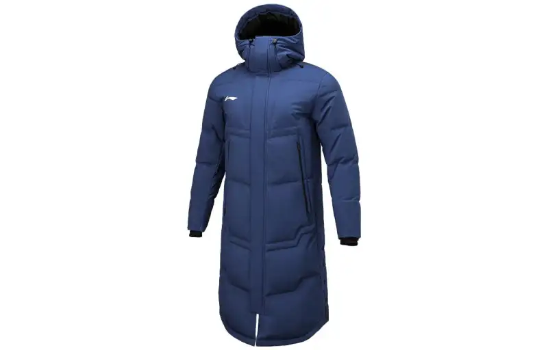 Li Ning Down Jackets Men's Navy Hooded Moderate Other
