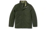 Timberland Puffer Jackets Men's Luggage Bag Green Stand Collar Moderate Other