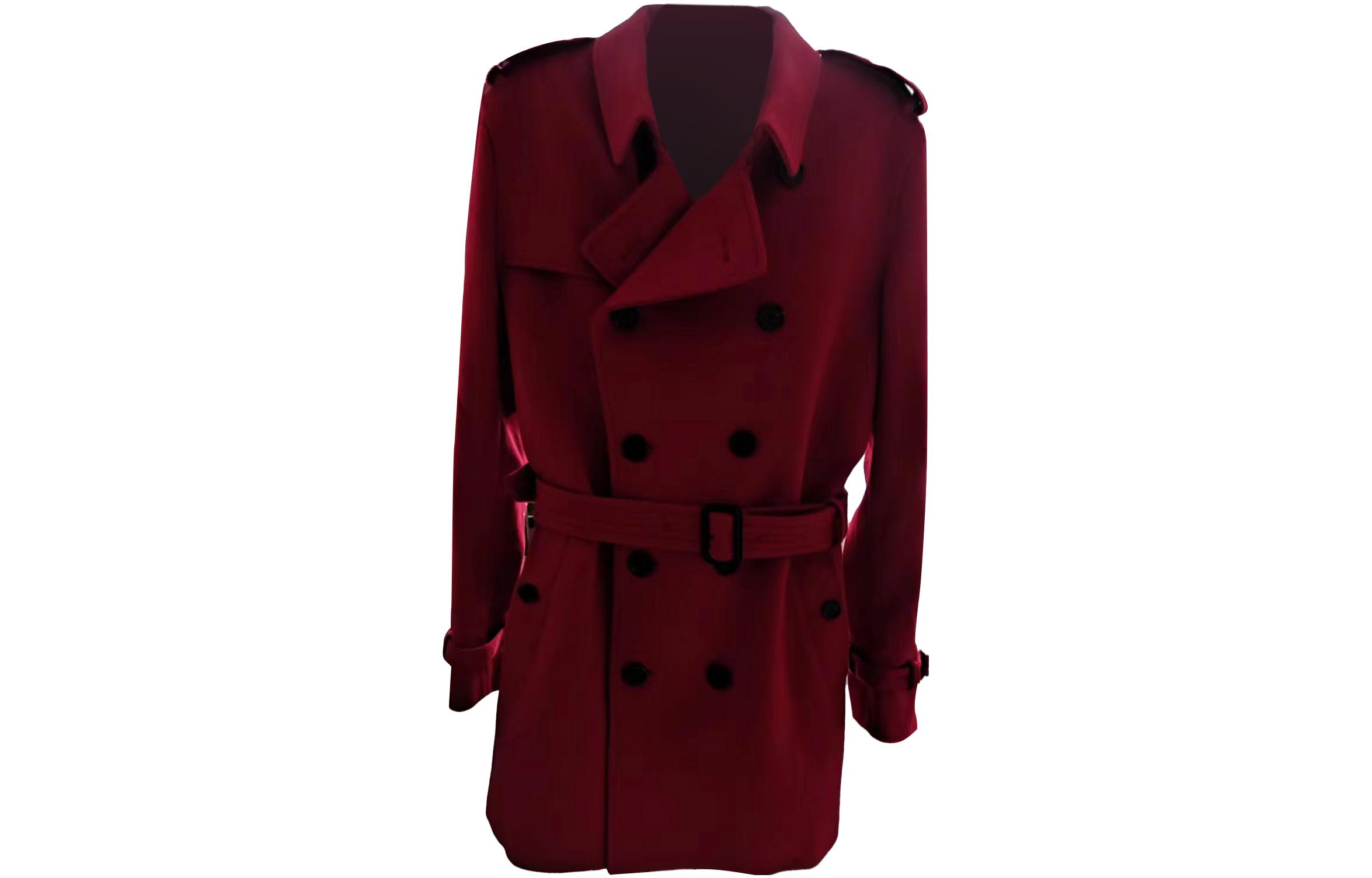 Мужская куртка Burberry (темно-красная)