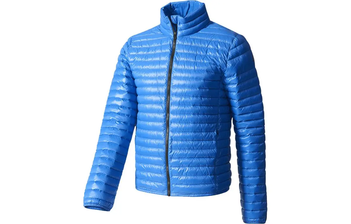 Adidas Down Jackets Men's Blue Stand Collar Moderate Down Jacket