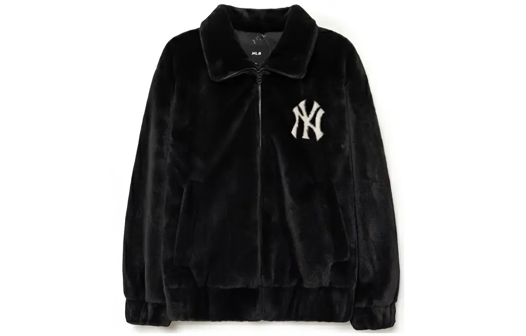 MLB Velvet feel Coat Unisex Black
