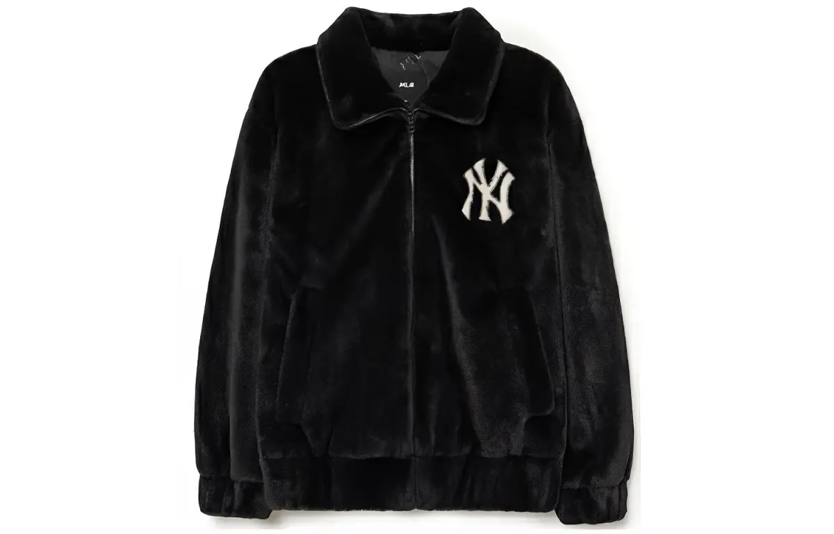 MLB Velvet feel Coat Unisex Black