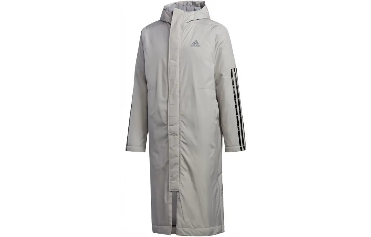 Adidas Puffer Jacket Japan Version, Winter Men's Gray