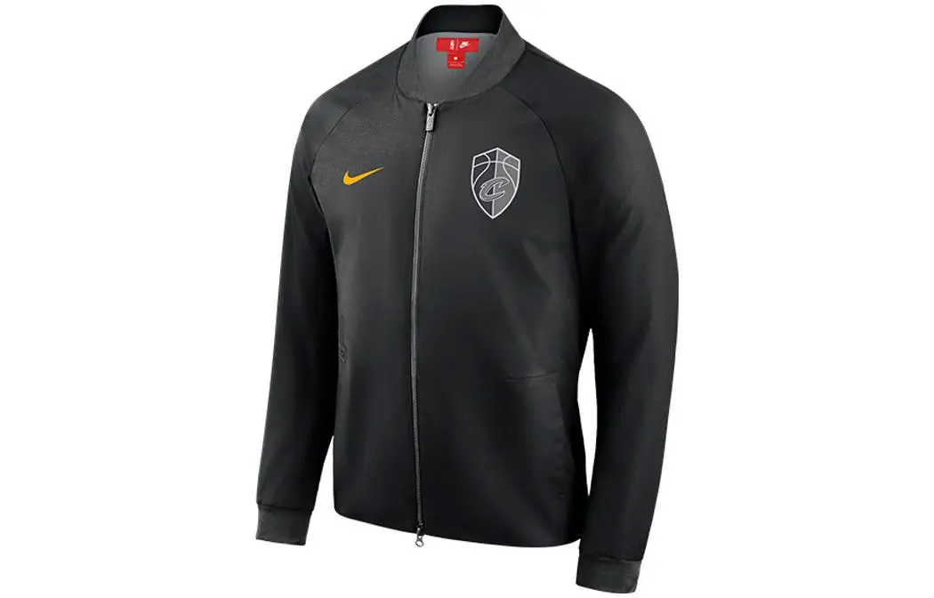 Nike X NBA Jackets Men's Black Stand Collar Moderate Other