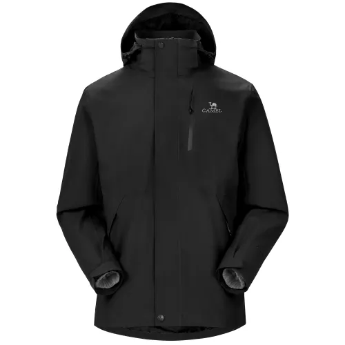 CAMEL Travel keep warm capsule, waterproof windproof wear-resistant removable jacket for men and women, three-in-one