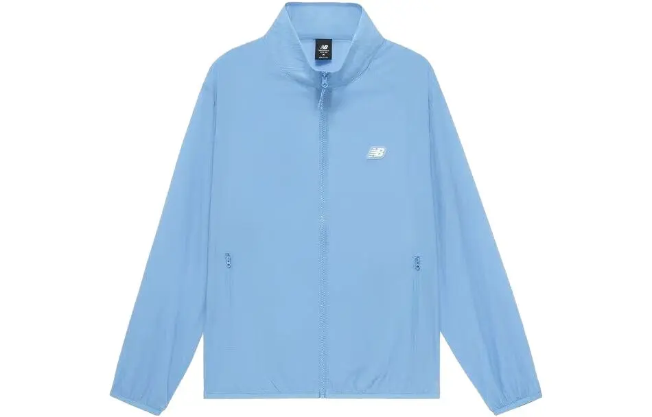 New Balance Jackets Men's Blue Stand Collar Thin Other