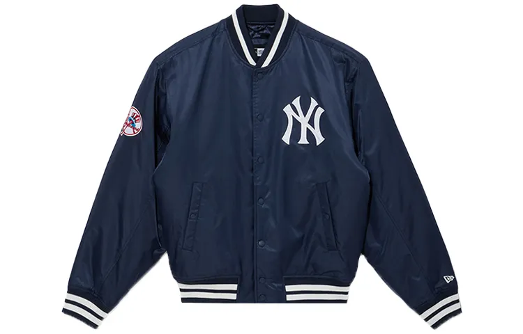 New Era Baseball Jackets Unisex Dark Blue Baseball Collar Moderate