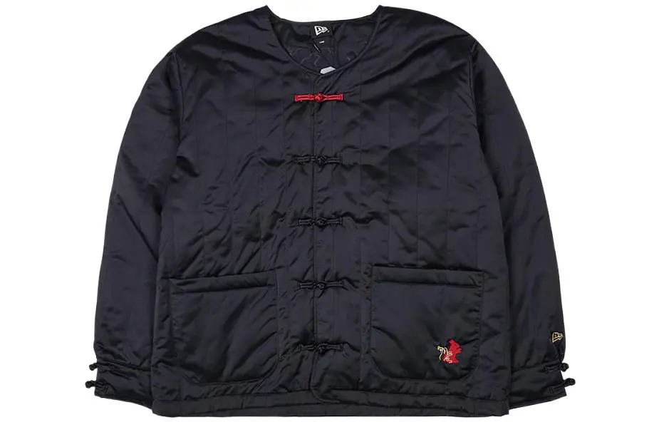 New Era Puffer Jackets Unisex Black Crew Neck Moderate Other