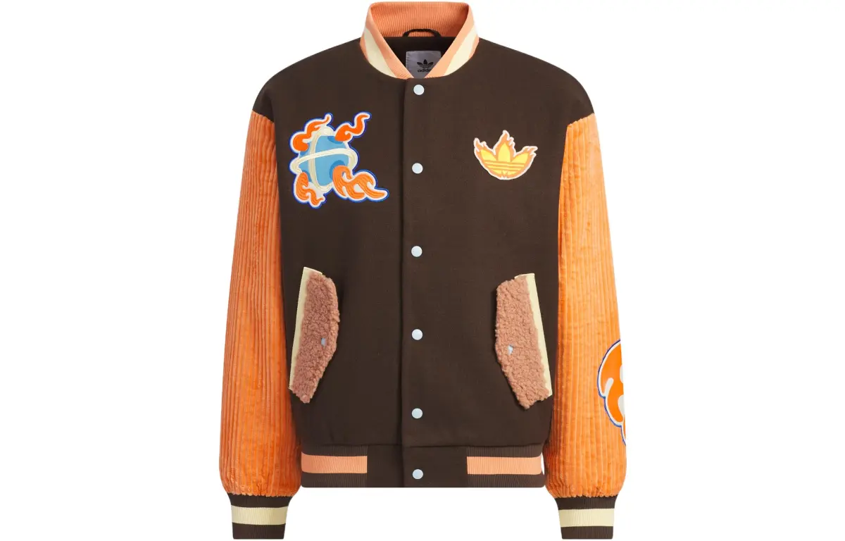 Adidas Originals Baseball Jacket Unisex Dark Brown