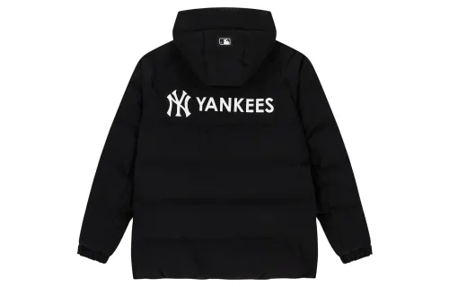 MLB Life And Leisure Down Jackets Unisex Black Stand Collar Thickened Down Jacket