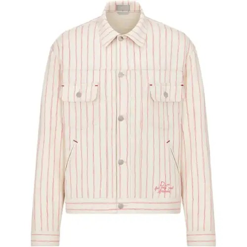 DIOR SS25 Denim Jacket Men's White
