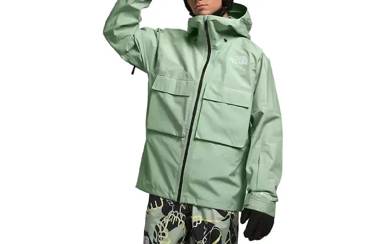 THE NORTH FACE Windbreaker Jackets Men's Green Hooded Moderate Workwear