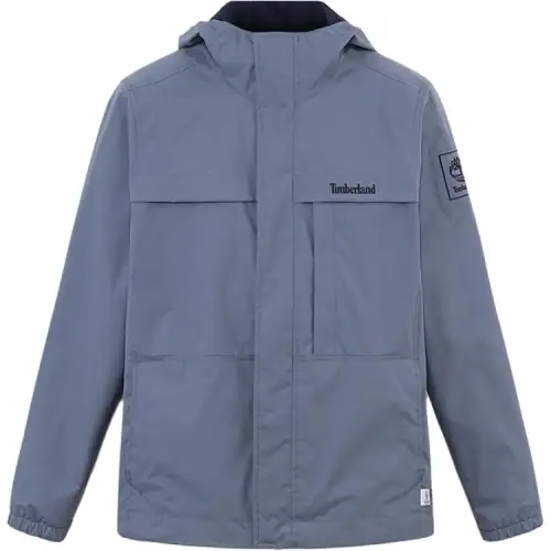 Timberland Outdoor Hiking Waterproof, Windproof, And Water Repellent Windbreaker Jacket Men's Medium Blue