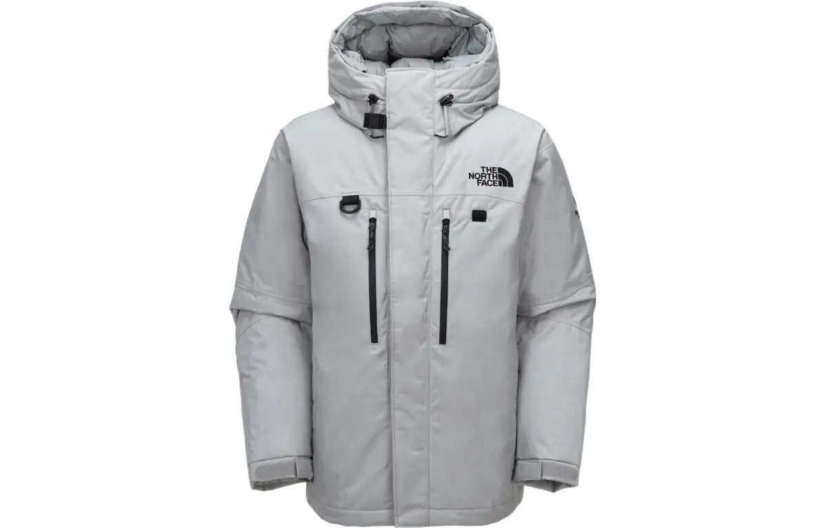 THE NORTH FACE HIMALAYAN ZIP in PARKA Down Jacket Winter Unisex Silver