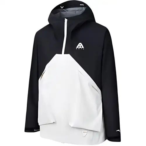 Anta Variety Training Collection Hiking Windbreaker Jacket Unisex Basic Black/Vanilla Ecru