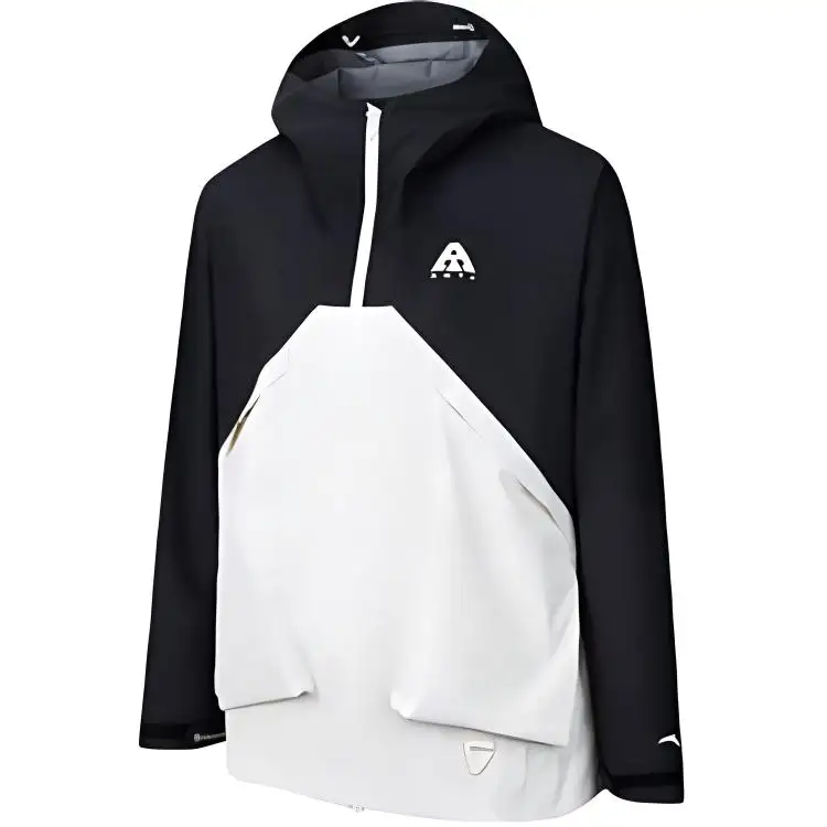 Anta Variety Training Collection Hiking Windbreaker Jacket Unisex Basic Black/Vanilla Ecru