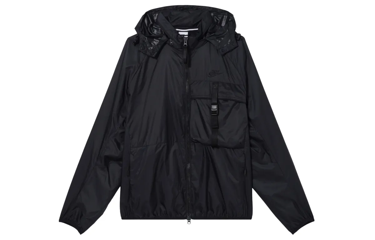 Nike SPORTSWEAR TECH PACK Jackets Men's Black Hooded Moderate Other