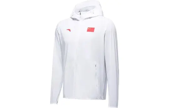 Anta Breathable, Waterproof And Windproof Sun Protection Clothing Unisex White