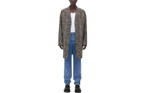 Bottega Veneta Coats Men's Multicolor Lapel Moderate Straight Fit