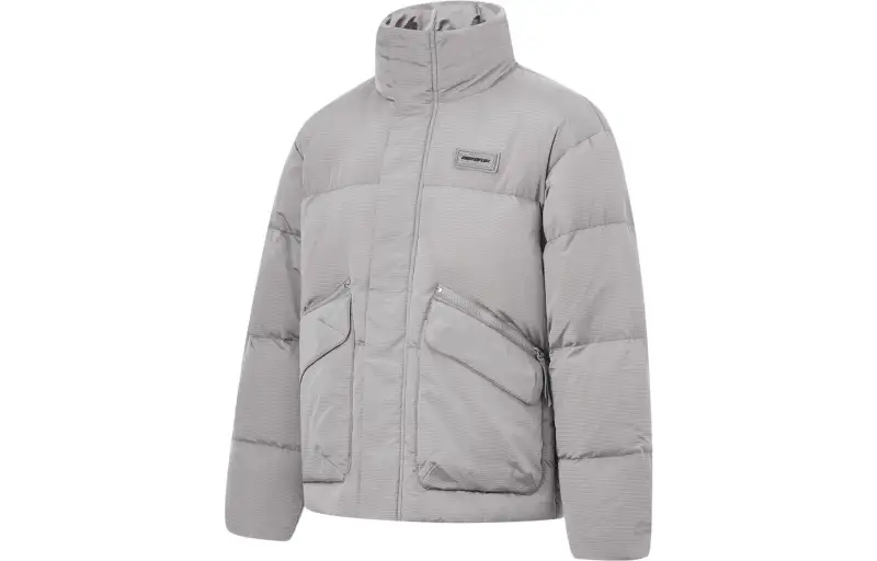 Li Ning Hot Pots Down Collection Down Jacket Unisex Jiang Stone Gray