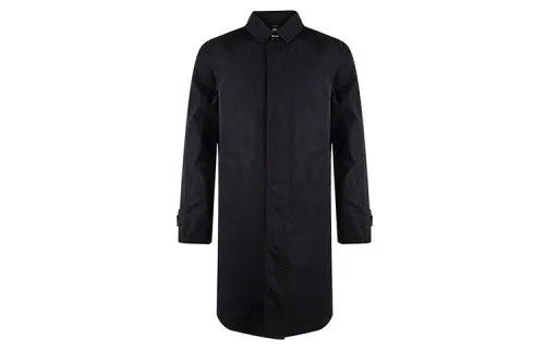 Burberry Coats Men's Blue Lapel Thickened Straight Fit