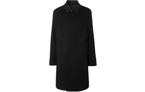 Burberry Coats Men's Black Lapel Moderate