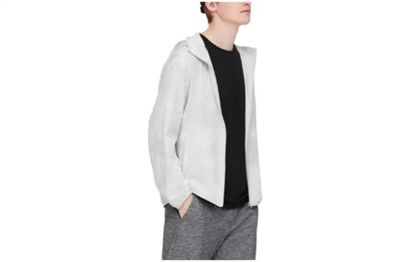 UNIQLO Sun Protection Clothing Unisex Light Gray Camouflage Color