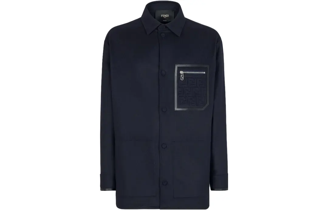 FENDI Jackets & Coats Men's Blue