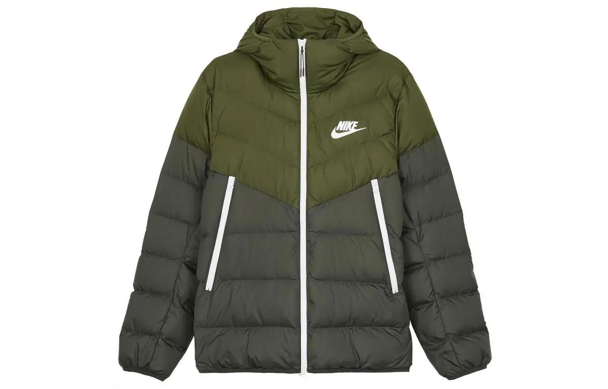 Nike Sports Life Collection Down Jacket Men's Olive Green