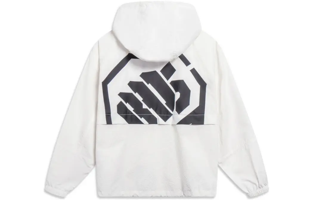 Li Ning BADFIVE Windproof Sun Protection Clothing Men's Ivory