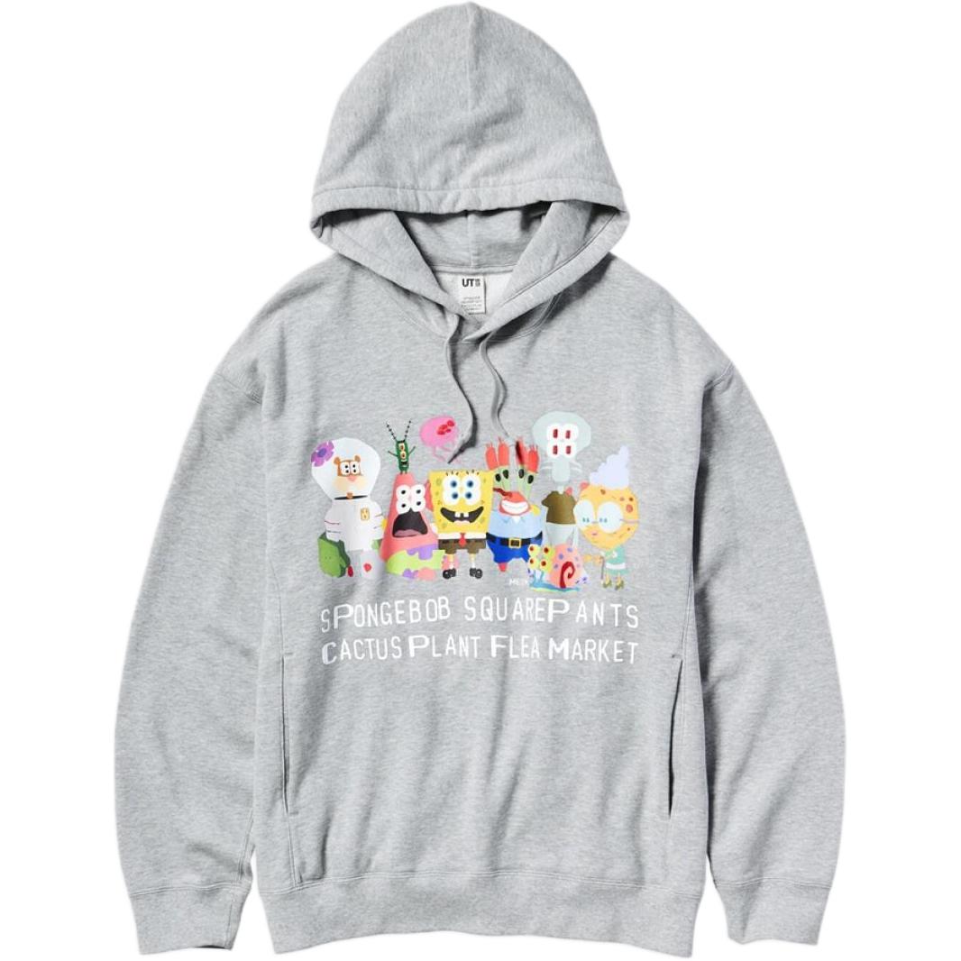 худи UNIQLO CPFM (серый с принтом)