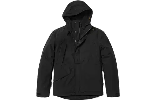 Timberland Puffer Jackets Men's Black Hooded Moderate Other