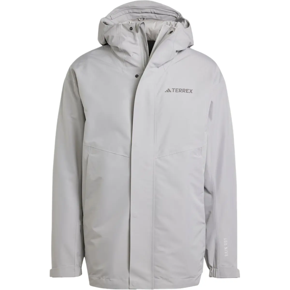 Adidas Waterproof And Windproof To Keep Warm Windbreaker Jacket Men's Gray