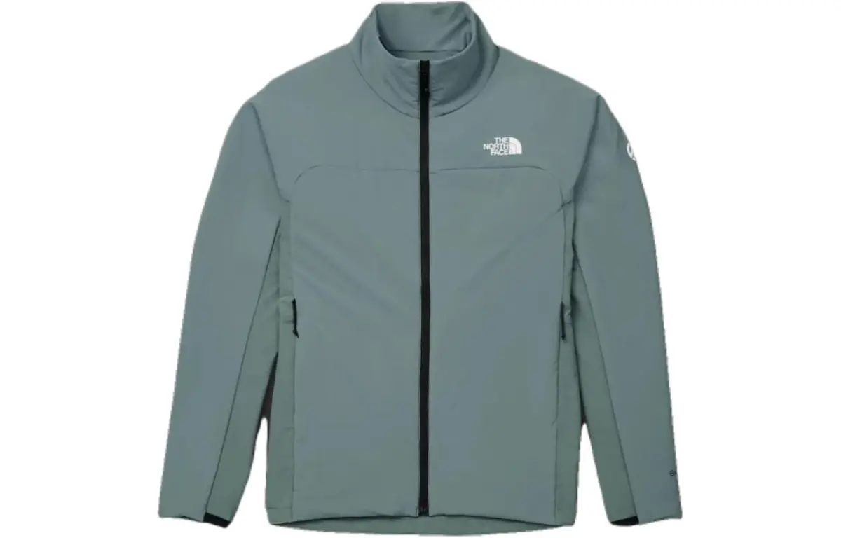 THE NORTH FACE Jackets Men's Gray Blue Stand Collar Thickened Other