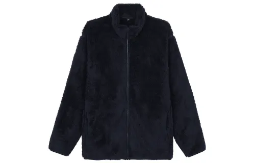 UNIQLO Jackets Men's Navy Blue Stand Collar Moderate Other