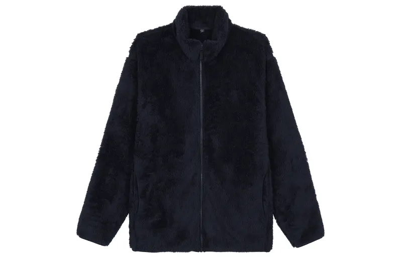 UNIQLO Jackets Men's Navy Blue Stand Collar Moderate Other