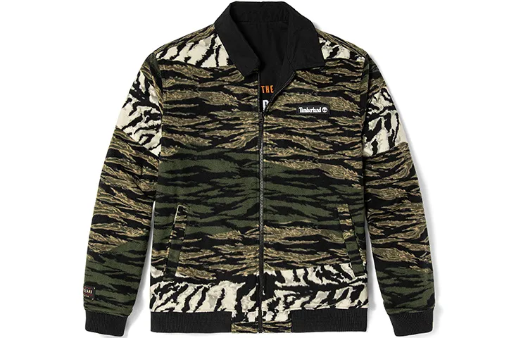 Timberland Year Of The Tiger Collection Velvet Jackets Unisex Black Lapel Moderate