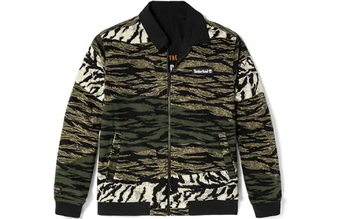 Timberland Year Of The Tiger Collection Velvet Jackets Unisex Black Lapel Moderate
