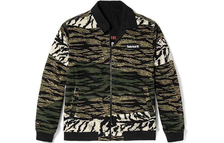 Timberland Year Of The Tiger Collection Velvet Jackets Unisex Black Lapel Moderate