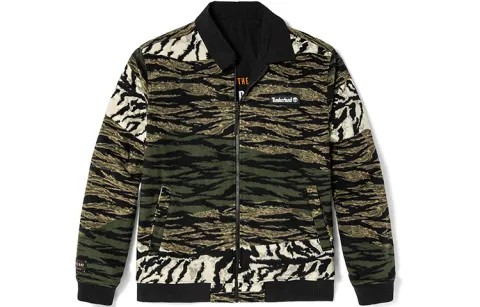 Timberland Year Of The Tiger Collection Velvet Jackets Unisex Black Lapel Moderate