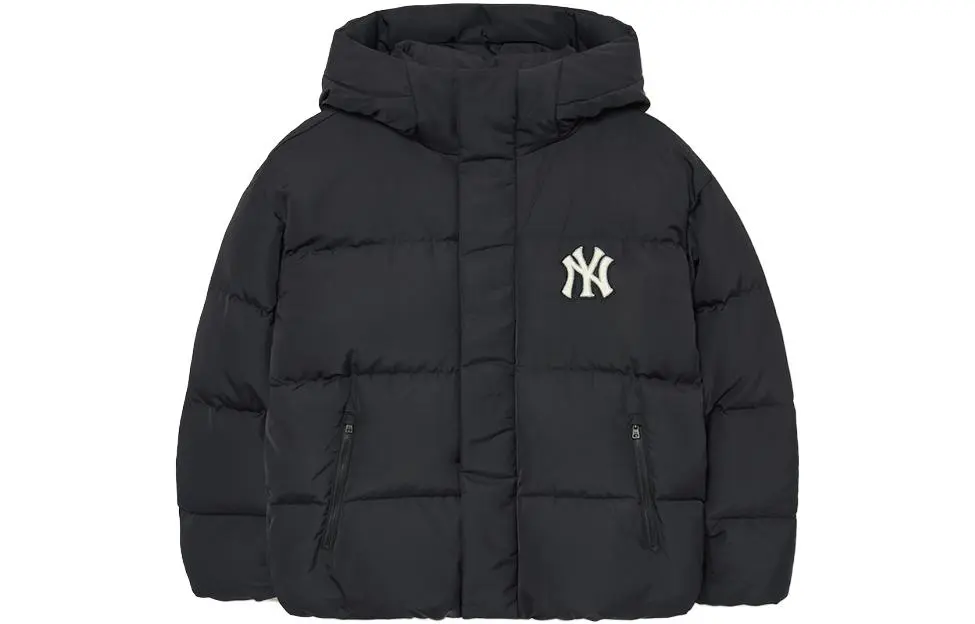 MLB Down Jackets Unisex Black Stand Collar Thickened Other