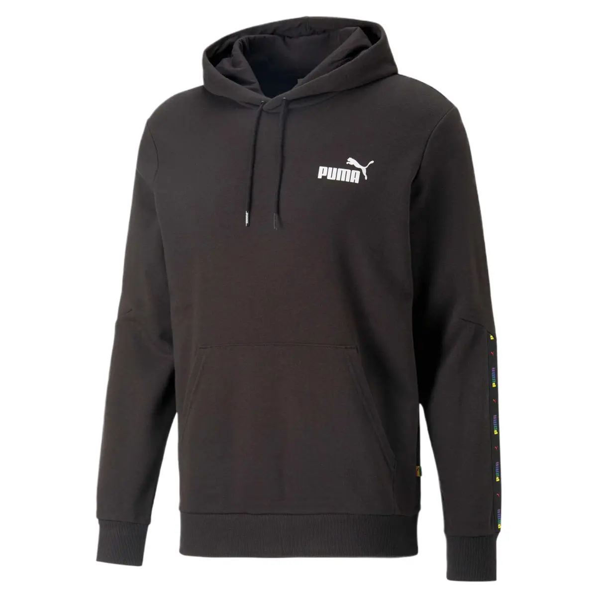 PUMA Sweatshirts Men's Black Hooded Moderate Regular