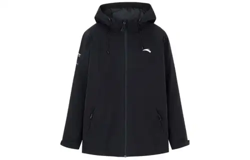 ANTA Variety Training Collection Puffer Jackets Men's Black Hooded Moderate
