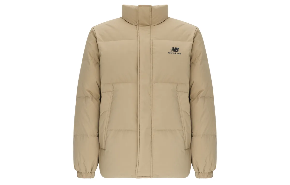 New Balance Down Jacket Winter Men's Withered Grass Yellow