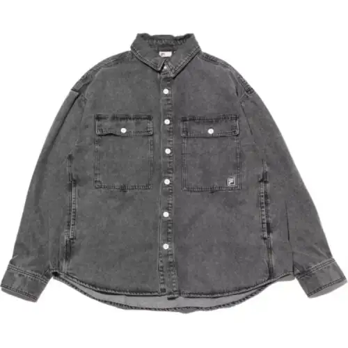 FILA FW24 Denim Jacket Men's Black