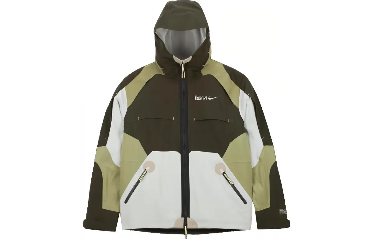 Nike ISPA Jackets Unisex Green Hooded Moderate Other