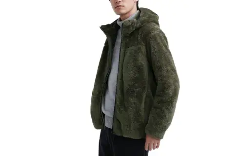 UNIQLO Velvet feel Coat Men's Dark Green