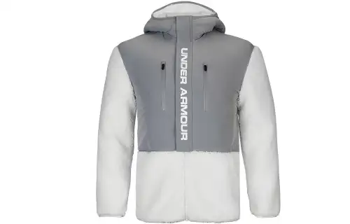 Under Armour Swacket Velvet Jackets Men's Gray White Hooded Moderate